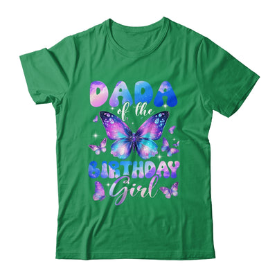 Dada Of The Birthday Girl Butterfly Family Matching Shirt & Hoodie | siriusteestore