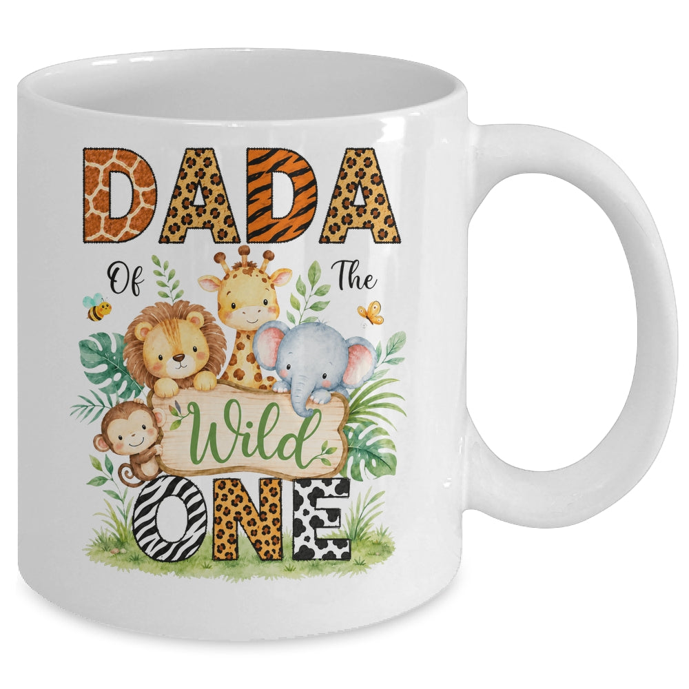 Dada Of The Wild One First Birthday Boy Jungle Safari Mug | siriusteestore
