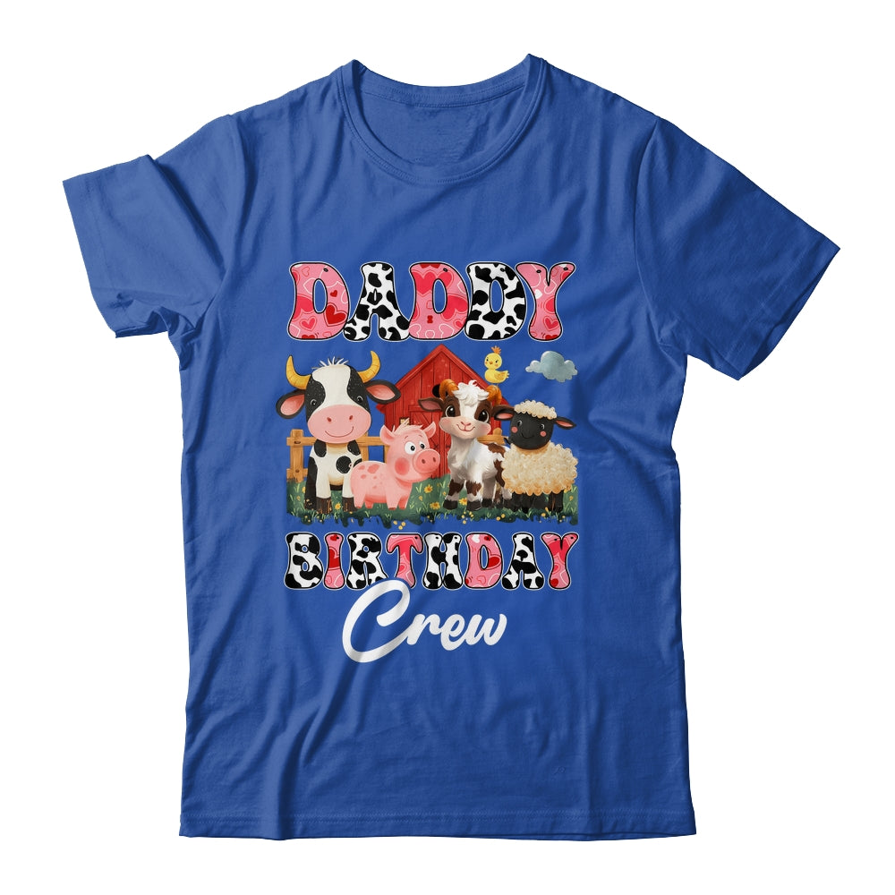 Daddy Birthday Crew Farm Cow Birthday Boy Girl Family Shirt & Hoodie | siriusteestore