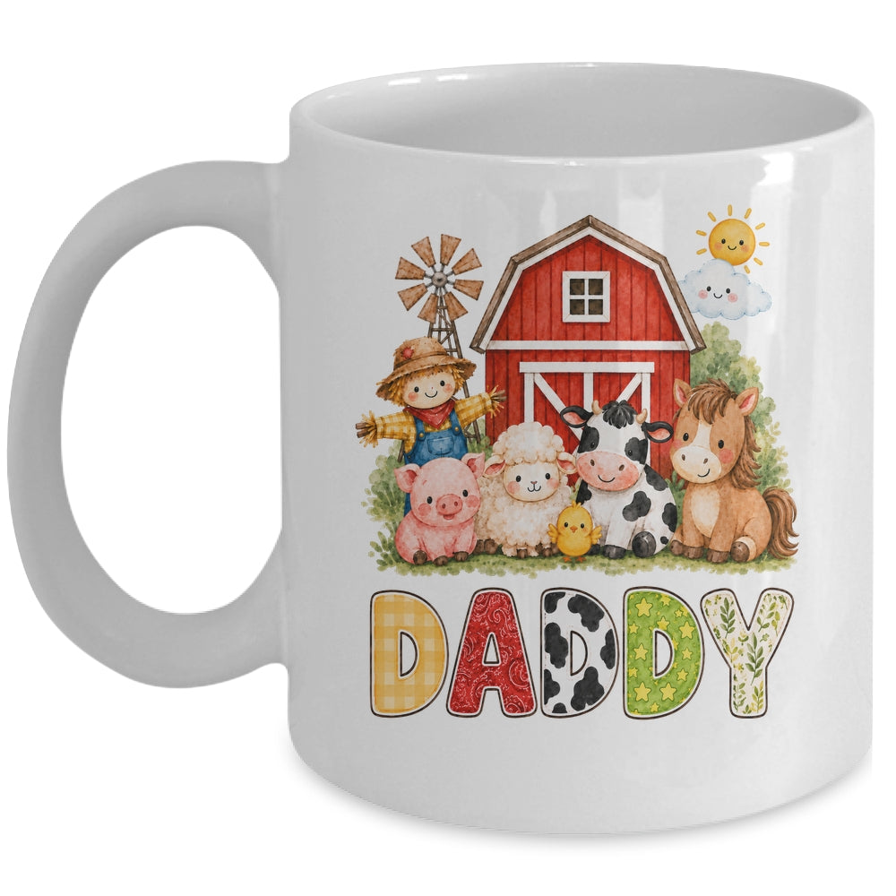 Daddy Farm Cow 1St Birthday Girl Boy Matching Family Mug | siriusteestore
