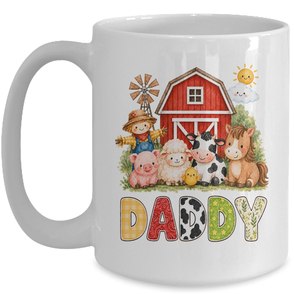 Daddy Farm Cow 1St Birthday Girl Boy Matching Family Mug | siriusteestore
