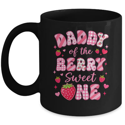 Daddy Of The Berry Sweet One Strawberry First Birthday Mug | siriusteestore