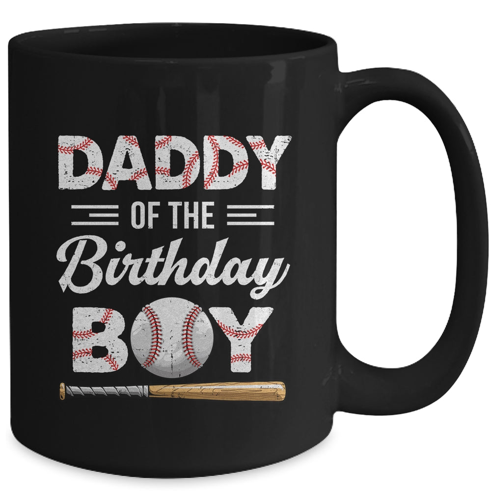 Daddy Of The Birthday Boy Baseball Matching Family Party Mug | siriusteestore