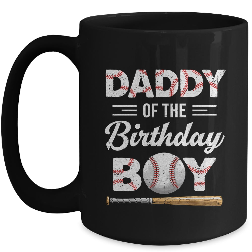 Daddy Of The Birthday Boy Baseball Matching Family Party Mug | siriusteestore