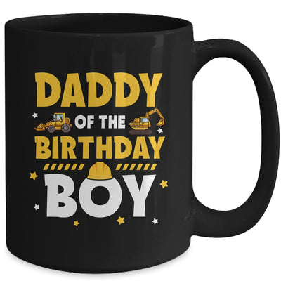 Daddy Of The Birthday Boy Construction Worker Family Party Mug | siriusteestore