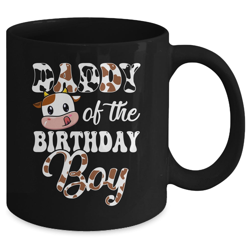 Daddy Of The Birthday Boy Cow Farm 1st Birthday Boy Mug | siriusteestore