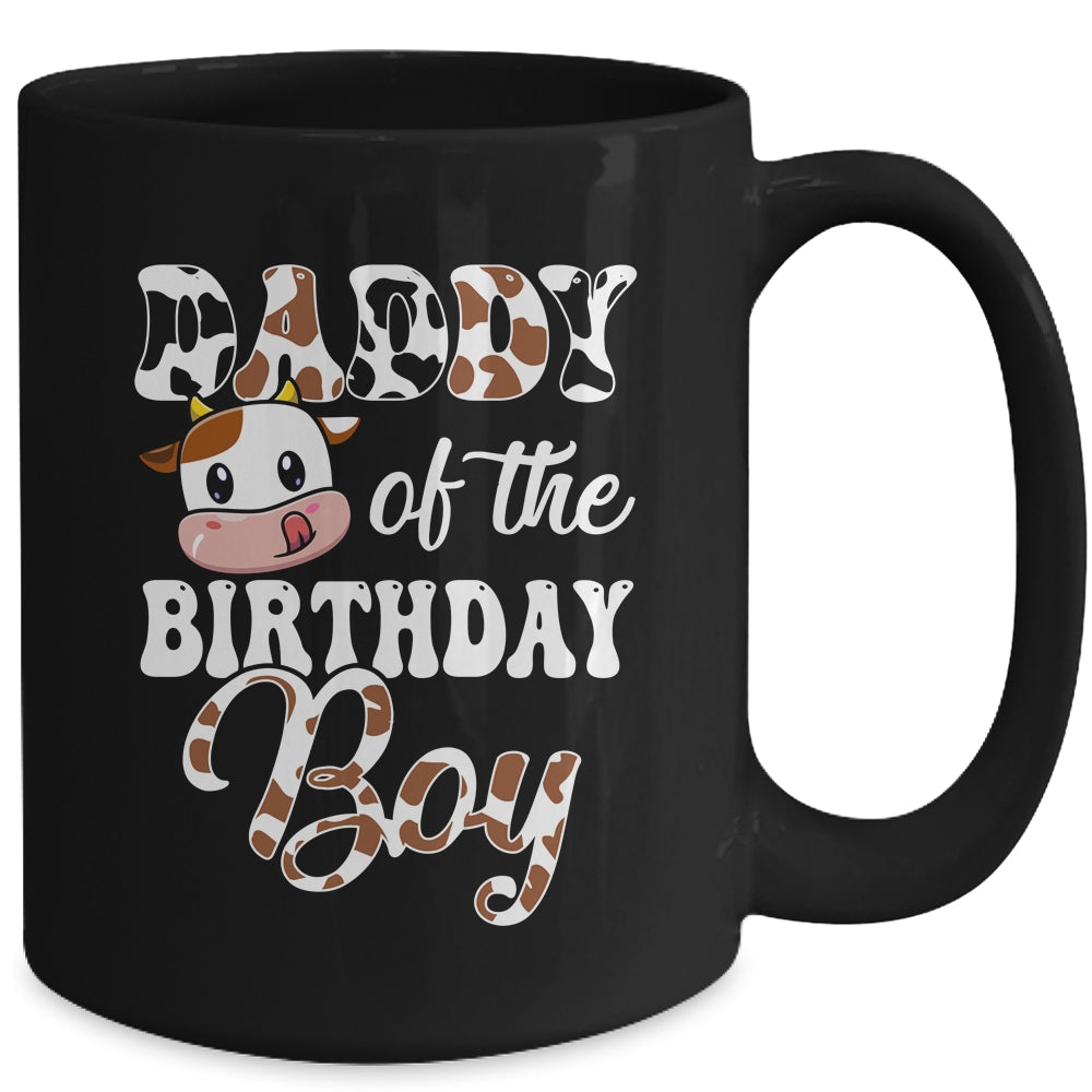 Daddy Of The Birthday Boy Cow Farm 1st Birthday Boy Mug | siriusteestore