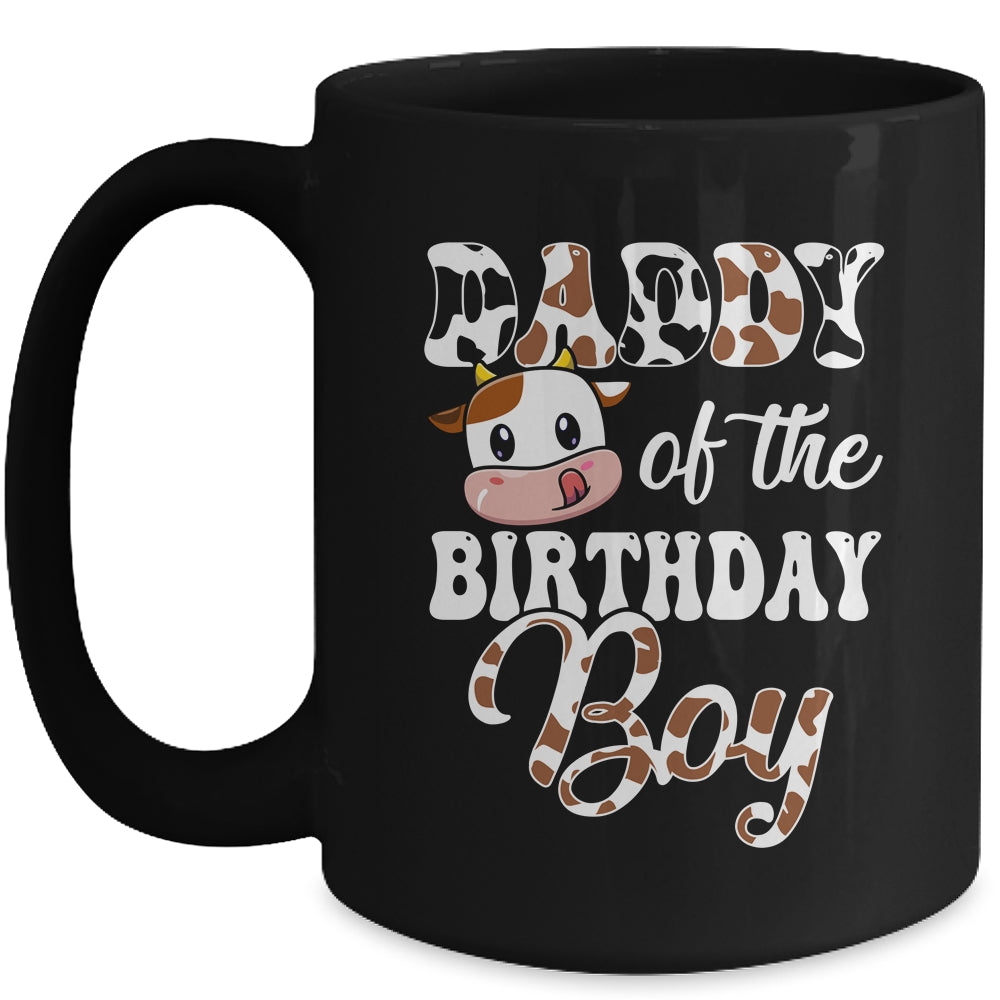Daddy Of The Birthday Boy Cow Farm 1st Birthday Boy Mug | siriusteestore