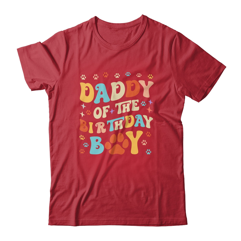 Daddy Of The Birthday Boy Dog Paw Birthday Party Celebration Shirt & Hoodie | siriusteestore