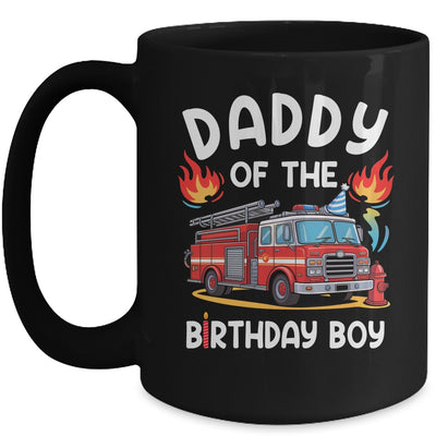 Daddy Of The Birthday Boy Fire Truck Firefighter 1st Party Mug | siriusteestore