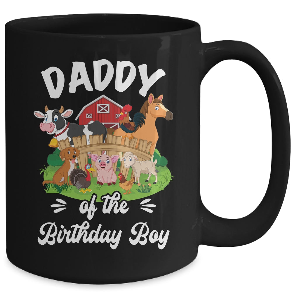 Daddy Of The Birthday Boy Party Cow Farm 1st Birthday Party Mug | siriusteestore