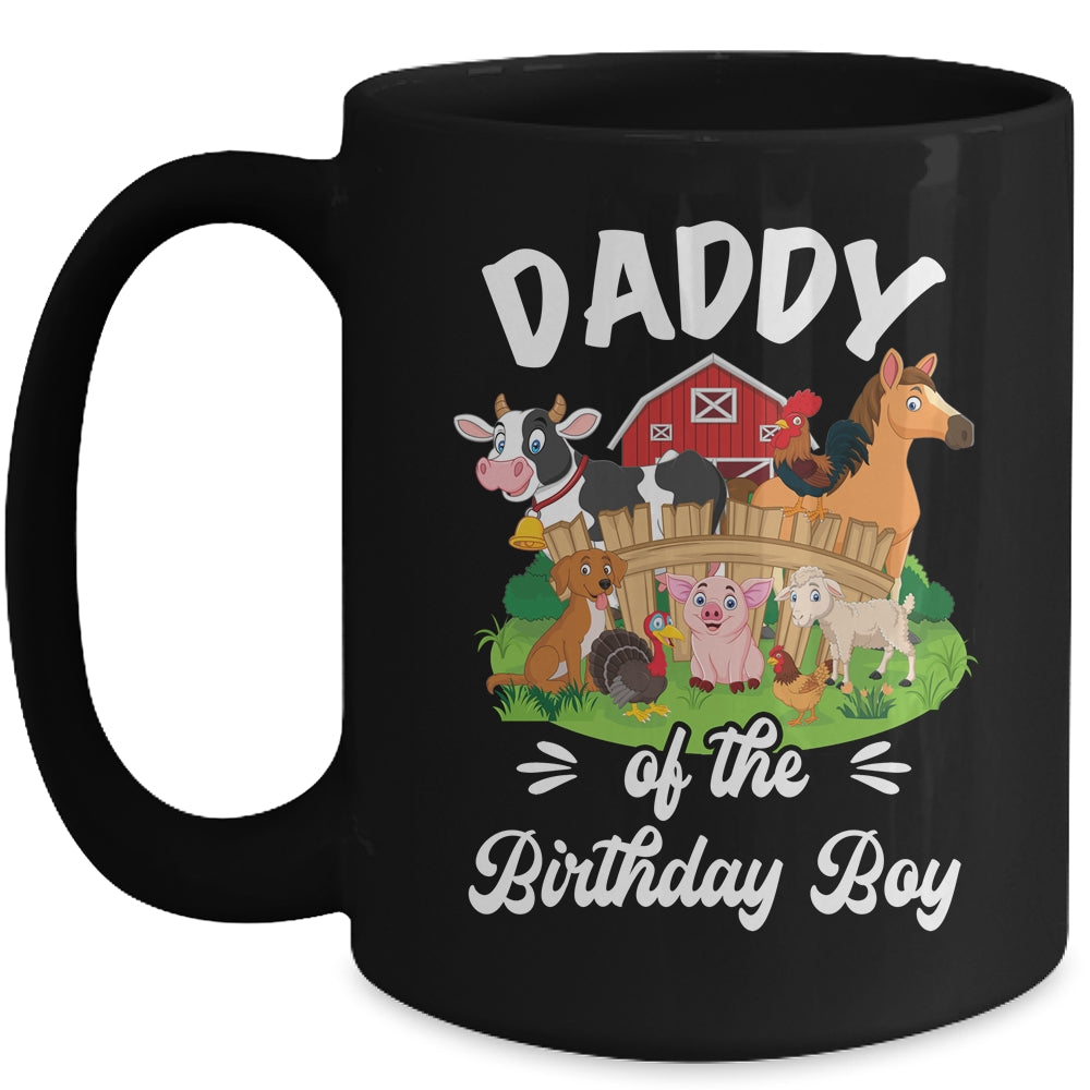 Daddy Of The Birthday Boy Party Cow Farm 1st Birthday Party Mug | siriusteestore