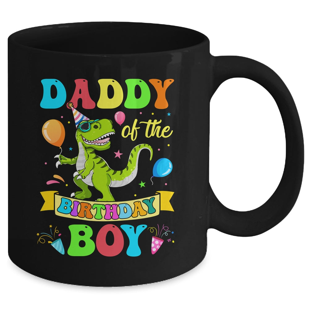 Daddy Of The Birthday Boy T-Rex Dinosaur Birthday Party Mug | siriusteestore