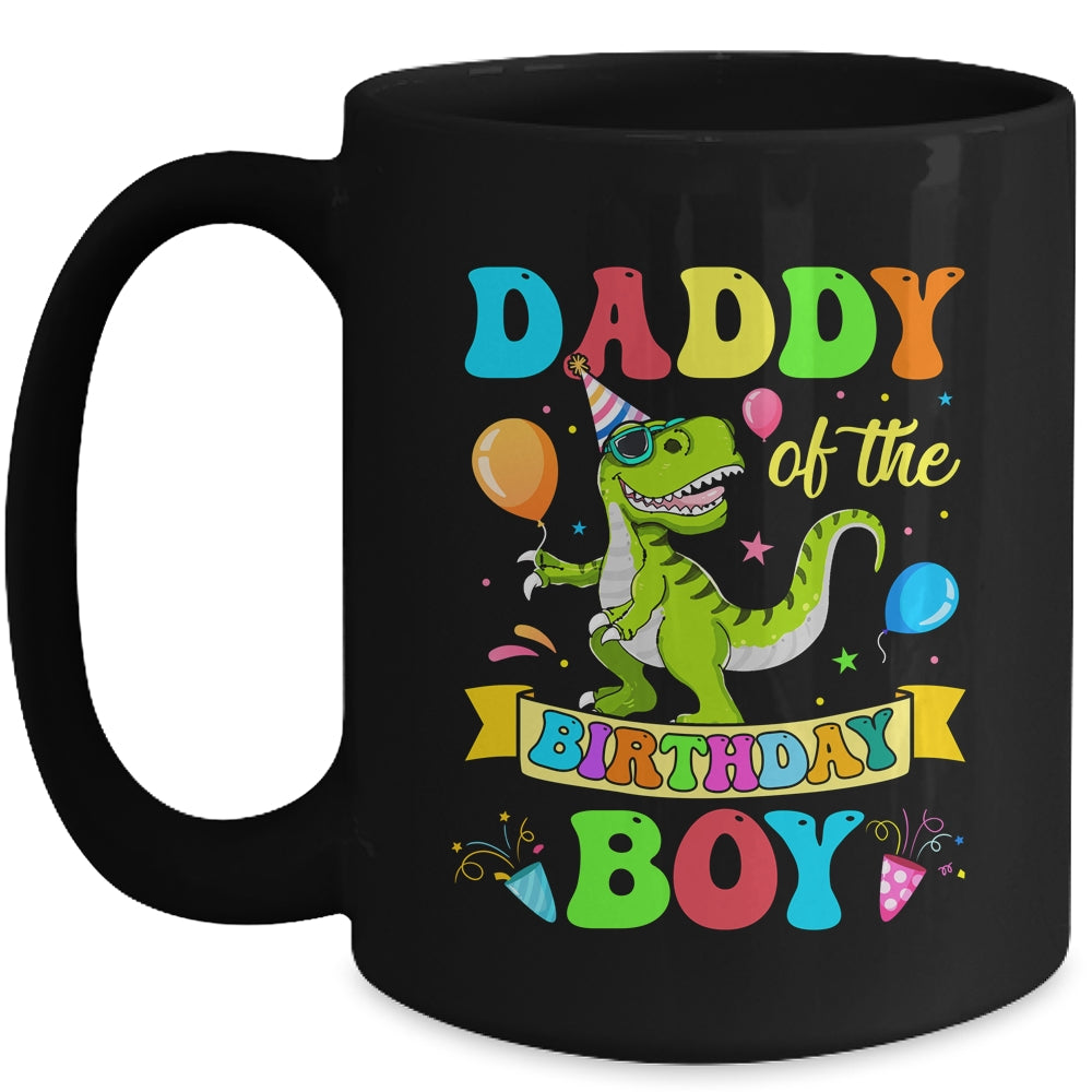 Daddy Of The Birthday Boy T-Rex Dinosaur Birthday Party Mug | siriusteestore