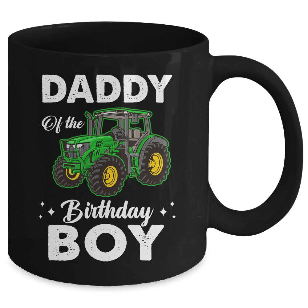 Daddy Of The Birthday Boy Tractors Farm Party Farmer Mug | siriusteestore