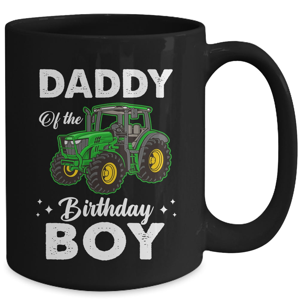 Daddy Of The Birthday Boy Tractors Farm Party Farmer Mug | siriusteestore