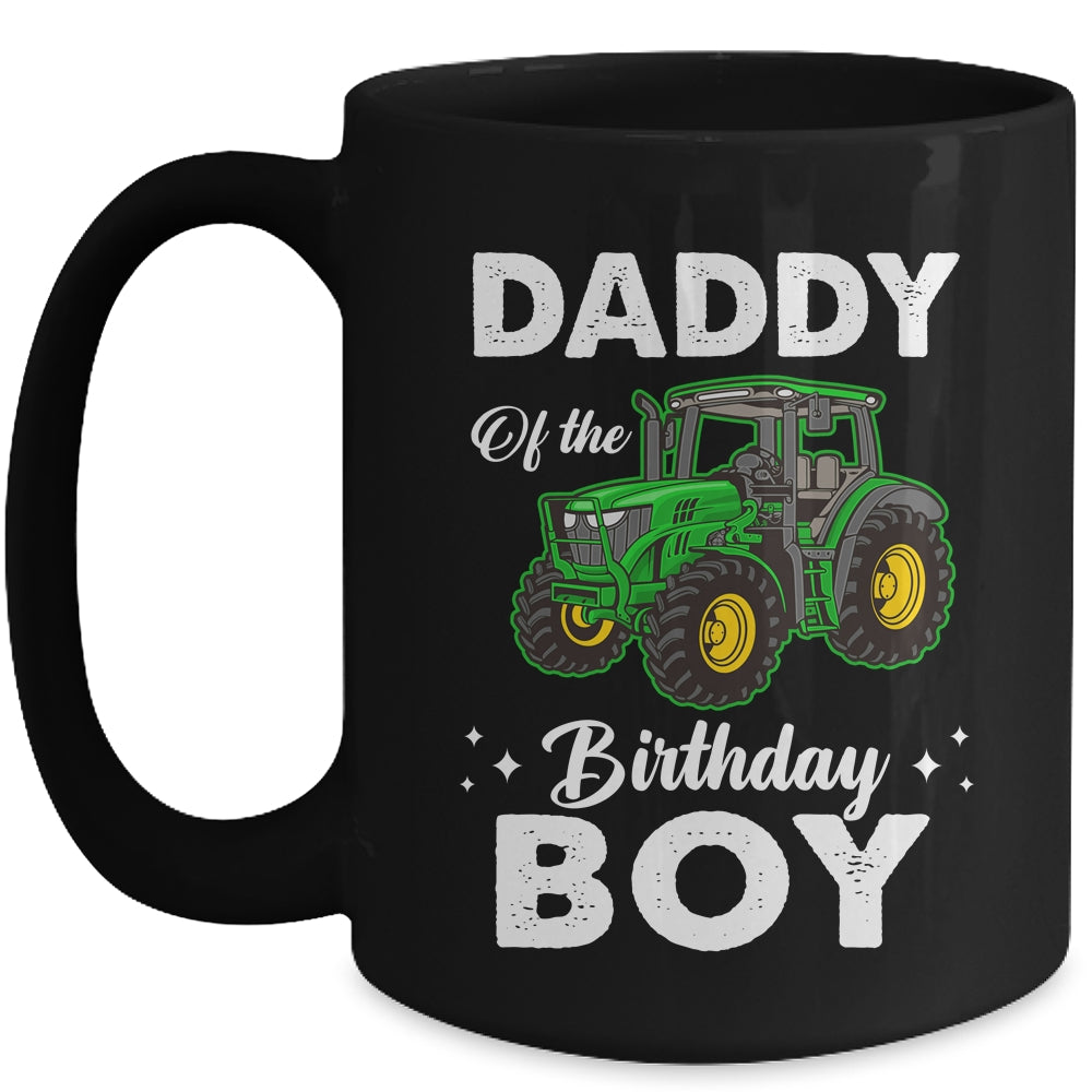 Daddy Of The Birthday Boy Tractors Farm Party Farmer Mug | siriusteestore