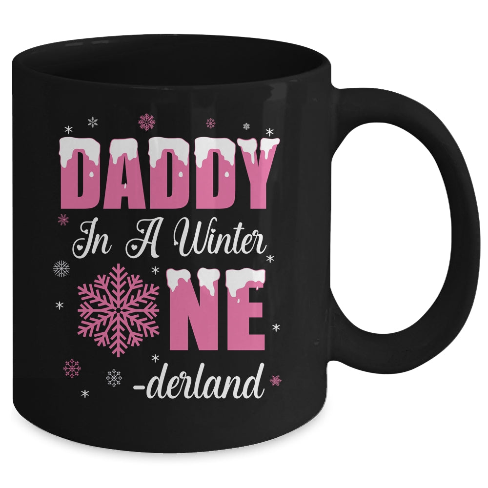 Daddy Of The Birthday Girl Winter Onederland 1st Birthday Mug | siriusteestore