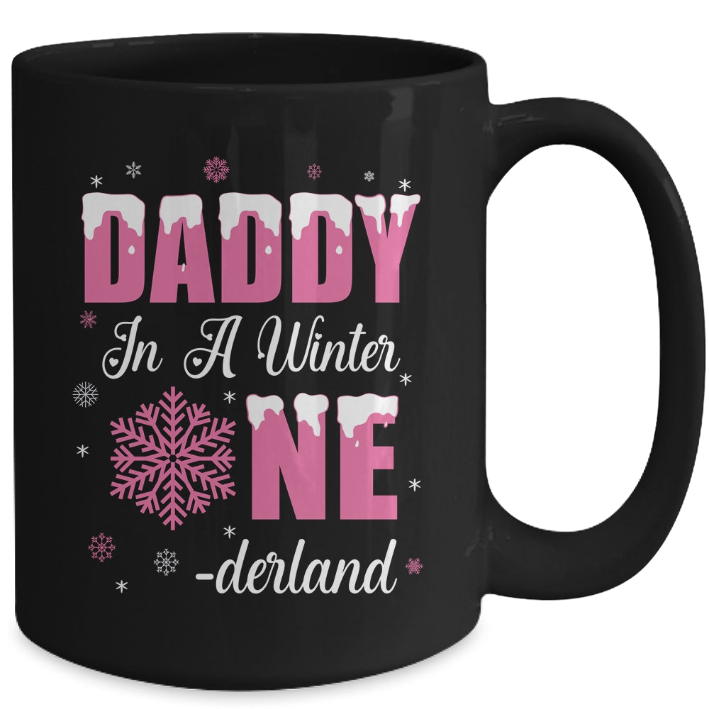 Daddy Of The Birthday Girl Winter Onederland 1st Birthday Mug | siriusteestore