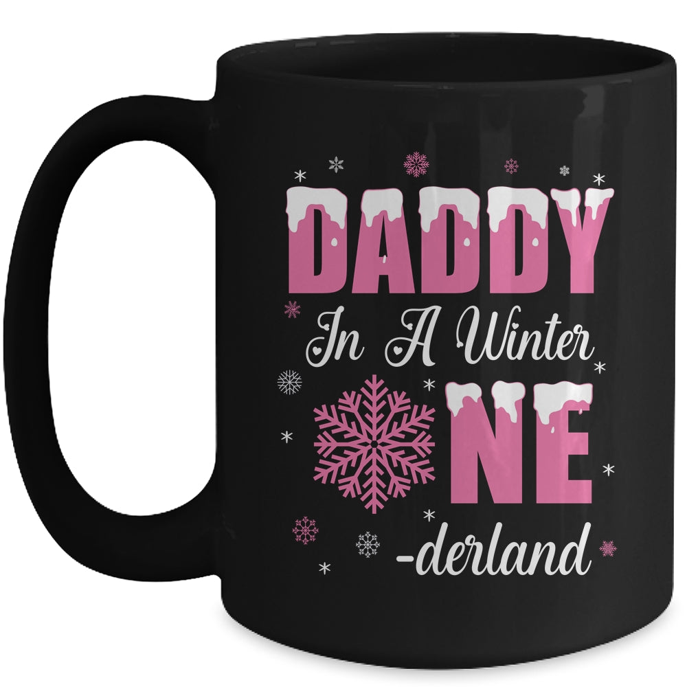 Daddy Of The Birthday Girl Winter Onederland 1st Birthday Mug | siriusteestore