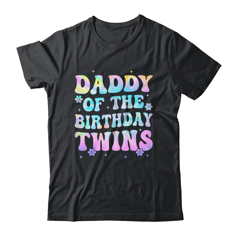 Daddy Of The Birthday Twins Girls Kids Party Retro Bday Shirt & Hoodie | siriusteestore