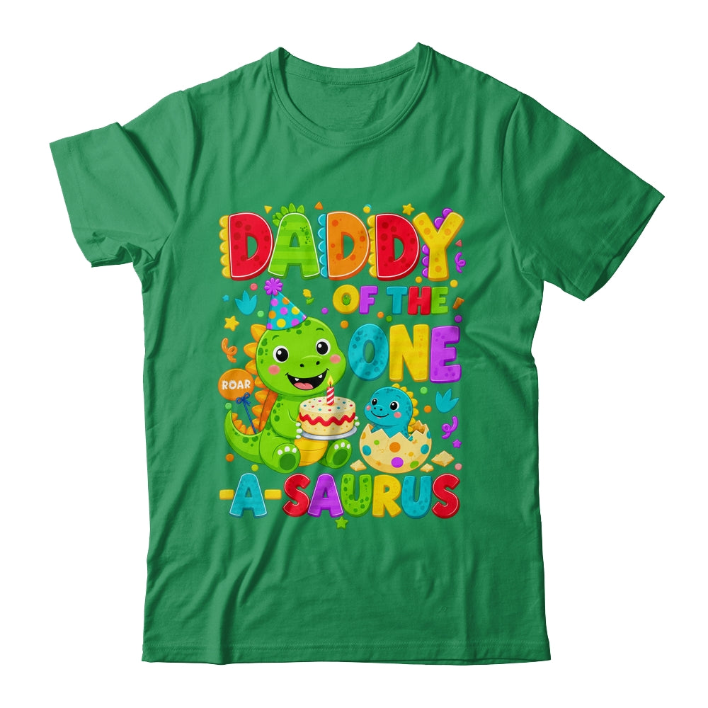 Daddy Of The One-A-Saurus 1St Birthday Boy T-Rex Dinosaur Shirt & Hoodie | siriusteestore