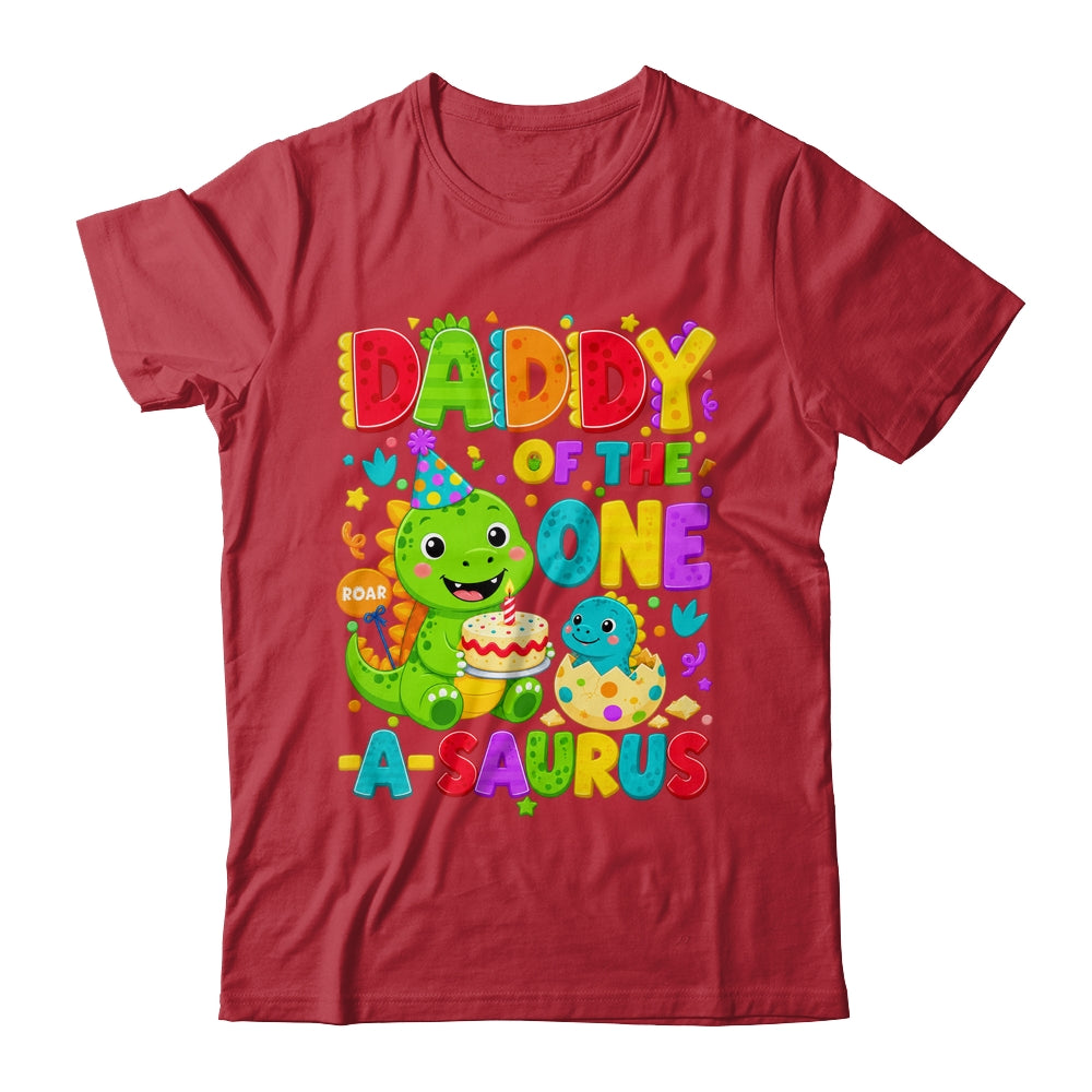 Daddy Of The One-A-Saurus 1St Birthday Boy T-Rex Dinosaur Shirt & Hoodie | siriusteestore