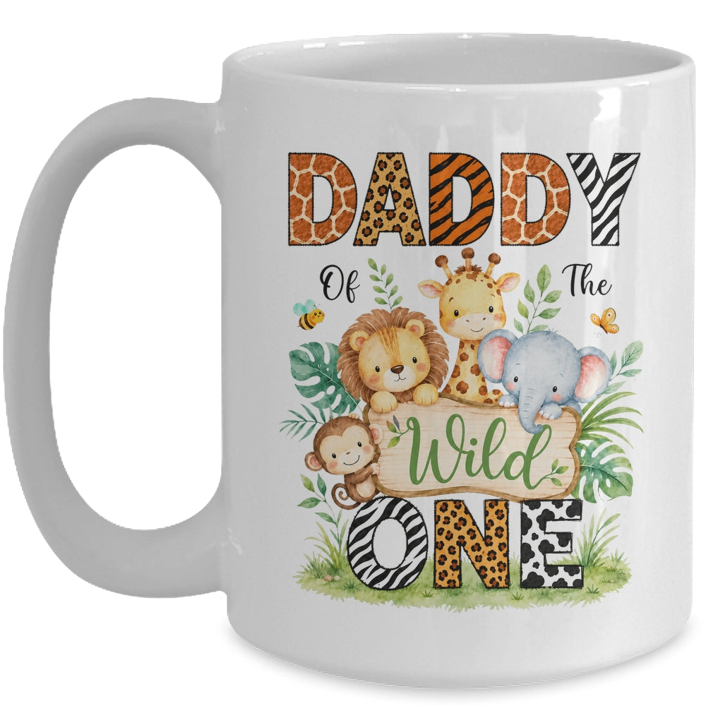 Daddy Of The Wild One First Birthday Boy Jungle Safari Mug | siriusteestore