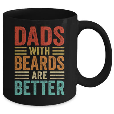 Dads With Beards Are Better Funny Dad Fathers Day Vintage Mug | siriusteestore