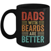 Dads With Beards Are Better Funny Dad Fathers Day Vintage Mug | siriusteestore