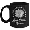 Daisy In November We Wear White For Lung Cancer Awareness Mug | siriusteestore