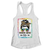 Dance Mom Dancer Mother's Day Leopard Messy Bun Tie Dye Shirt & Tank Top | siriusteestore