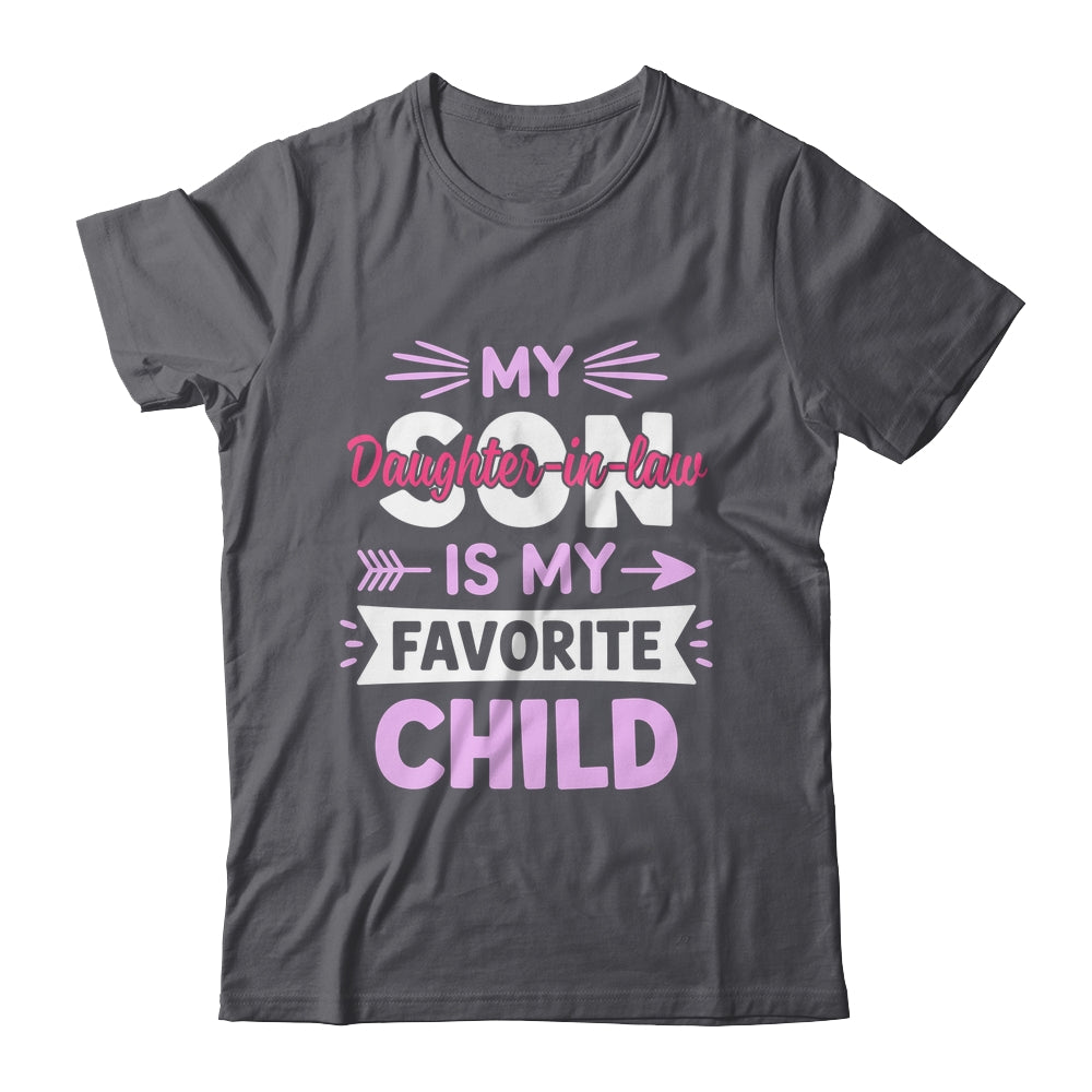 Daughter-in-Law Favorite Child For Mother-in-Law Mothers Day Shirt & Tank Top | siriusteestore