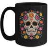 De Los Muertos Day Of Dead Sugar Skull Halloween Mexican Women Mug | siriusteestore