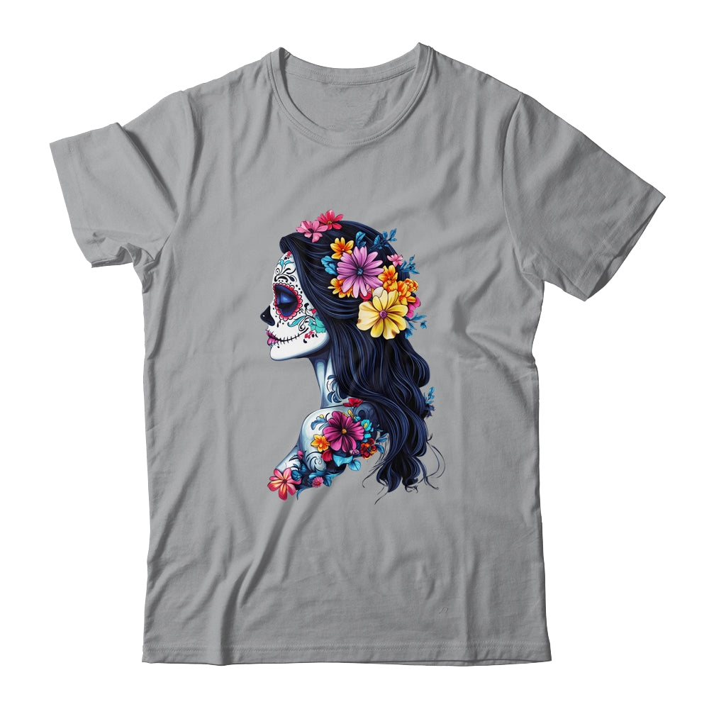 De Los Muertos La Catrina Day Of Dead Mexican Sugar Skull Shirt & Hoodie | siriusteestore