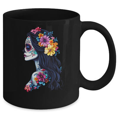 De Los Muertos La Catrina Day Of Dead Mexican Sugar Skull Mug | siriusteestore