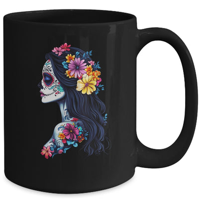 De Los Muertos La Catrina Day Of Dead Mexican Sugar Skull Mug | siriusteestore
