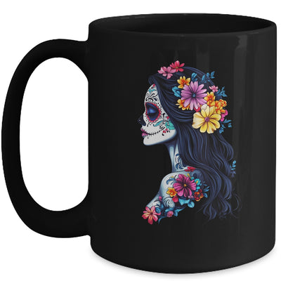 De Los Muertos La Catrina Day Of Dead Mexican Sugar Skull Mug | siriusteestore
