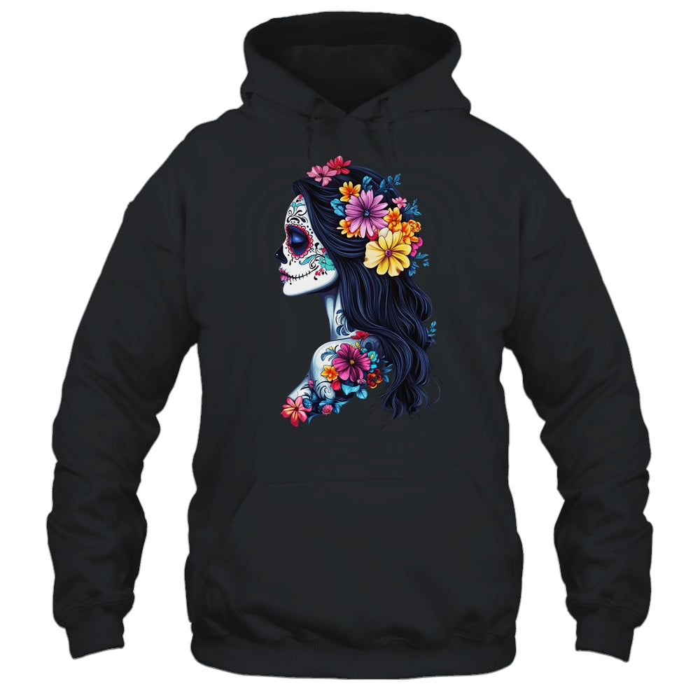 De Los Muertos La Catrina Day Of Dead Mexican Sugar Skull Shirt & Hoodie | siriusteestore
