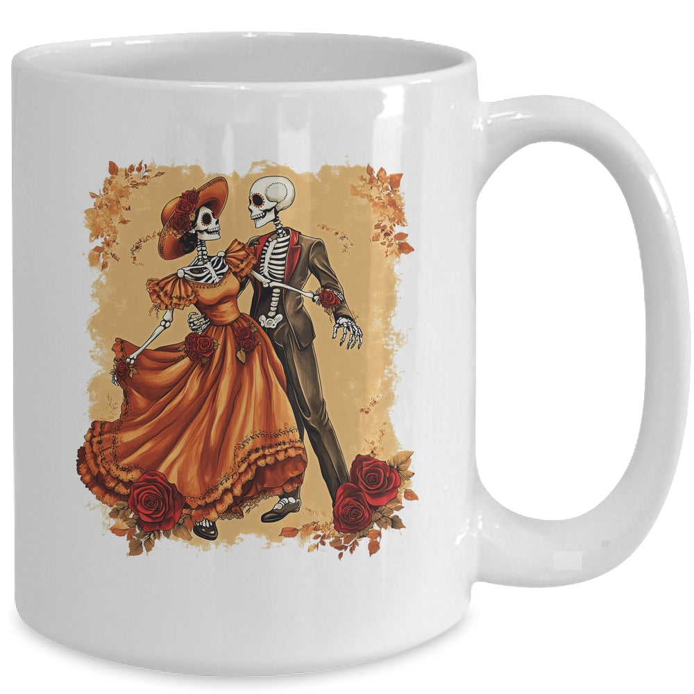De Los Muertos La Catrina Day Of Dead Sugar Skull Mexican Mug | siriusteestore