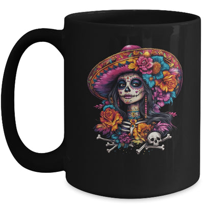 De Los Muertos La Catrina Day Of Dead Sugar Skull Women Mug | siriusteestore