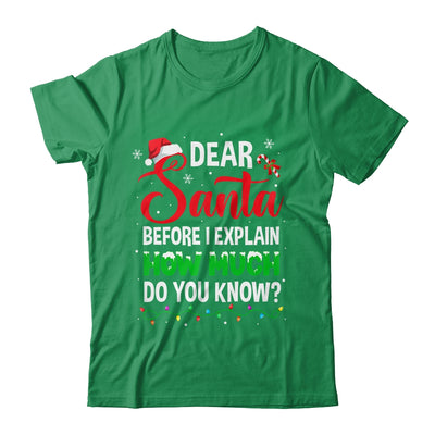 Dear Santa I Can Explain Funny Christmas Kids Adults Shirt & Sweatshirt | siriusteestore