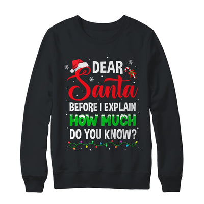 Dear Santa I Can Explain Funny Christmas Kids Adults Shirt & Sweatshirt | siriusteestore