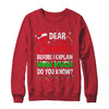 Dear Santa I Can Explain Funny Christmas Kids Adults Shirt & Sweatshirt | siriusteestore