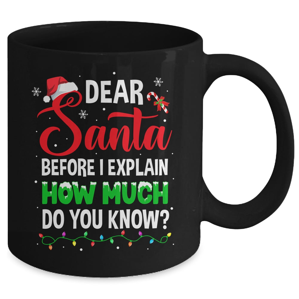 Dear Santa I Can Explain Funny Christmas Kids Adults Mug | siriusteestore