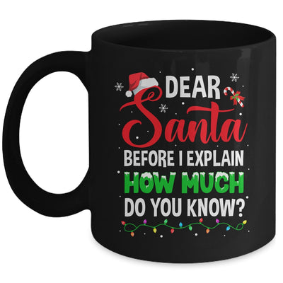 Dear Santa I Can Explain Funny Christmas Kids Adults Mug | siriusteestore
