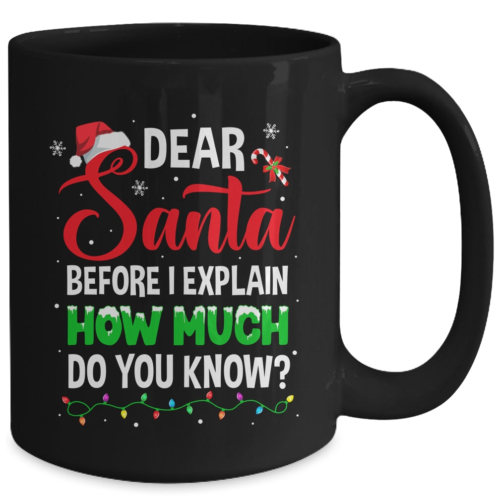 Dear Santa I Can Explain Funny Christmas Kids Adults Mug | siriusteestore