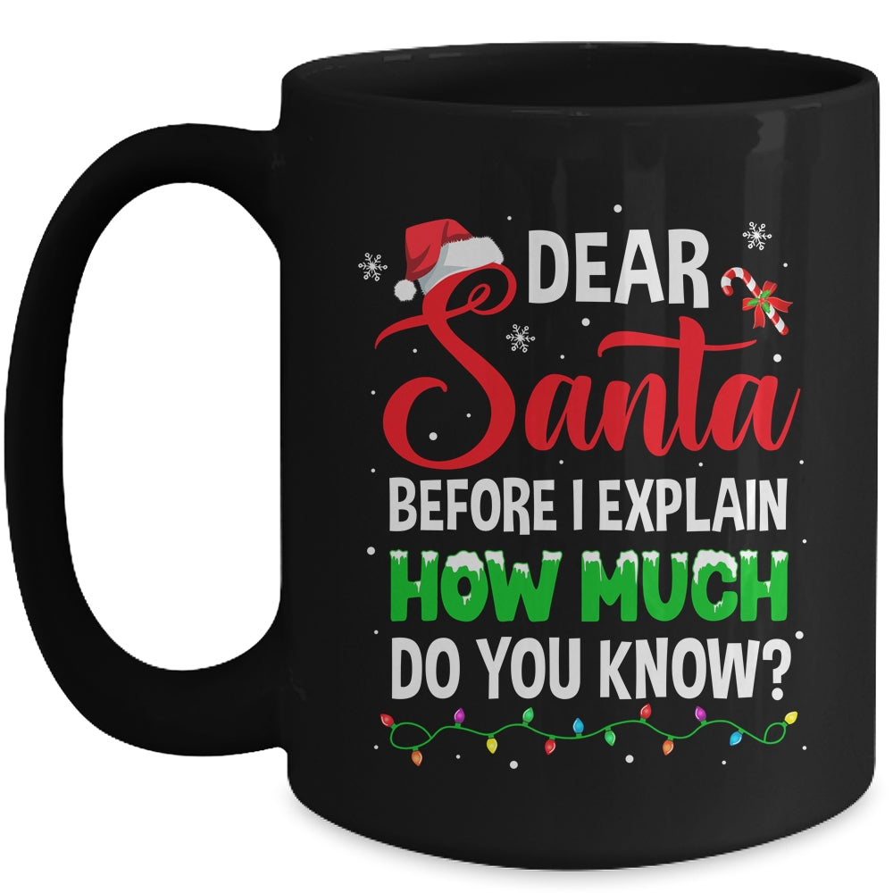 Dear Santa I Can Explain Funny Christmas Kids Adults Mug | siriusteestore