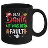 Dear Santa It Was Her Fault Funny Christmas Couples Mug | siriusteestore