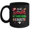 Dear Santa It Was Her Fault Funny Christmas Couples Mug | siriusteestore